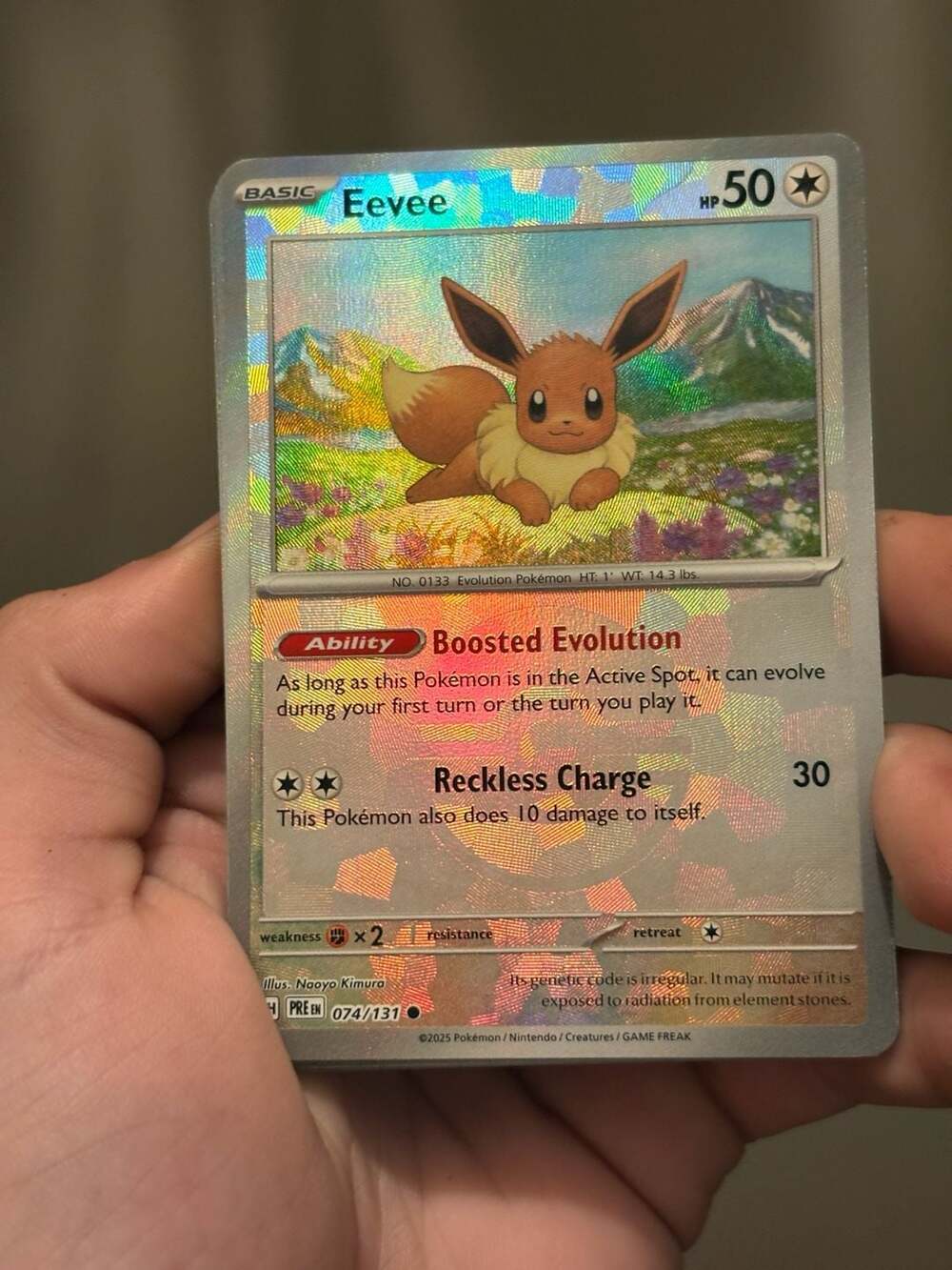 Eevee 074/131 - Poke Ball Reverse Holo - Scarlet & Violet: Prismatic Evolutions